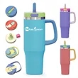 40 oz Insulated Tumbler with Interchangeable Lids & Handle