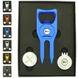 Golf Divot Tool Gift Set w/ Magnetic Ball Marker & Hat Clip