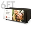 6' Fitted Table Cover, Full Color Front Panel