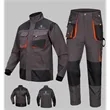 Unise Multi-pocket work suit with reinforced elbows+knees