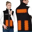 Electric Rechargeable Heated Vest 5 Heating Zones