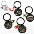 Stainless Steel Christmas Keychain
