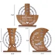 Rotating Wooden Perpetual Calendar Adjustable Date Display