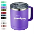 12 oz Insulated Coffee Mug Tumbler with Handle  Sliding Lid