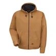 Red Kap Men's Blended Duck Zip-Front Hooded Jacket