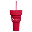 Team 365 1L Recycled PP Stadium Tumbler with Snack Bowl