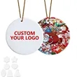 Full  Color  Ceramic Holiday Ornament 3 inch