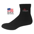 Non Binding Cotton Blend Athletic Quarter Socks