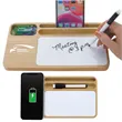 Bamboo Wireless Charger with Dry Erase Board Whiteboard