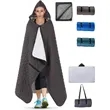 82 "x 55" Hooded Outdoor Blanket