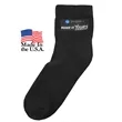 Non Binding Cotton Quarter Socks with Oversized DTF