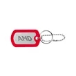 Ball Chain Dog Tag Keychain