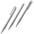 Logo Brushed Stainless Steel Ballpoint Pen