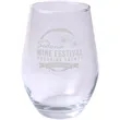 Etched Stemless Wine Glass 11.5 oz