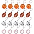 PU Foam Stress Ball Keychain - 1.57in Pressure Relief Toy