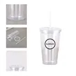 15oz Transparent Sports Plastic Water Bottle
