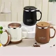 Coffee Mugs With Sliding Lid And Handle