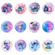 Anime Stitch Crystal Glass Soft Magnet Fridge Magnet