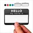 Paper Tags: "Hello My Name Is" (Sheet of 6 pieces)