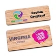 Printed Wooden Name Badges