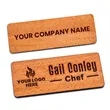 Engraved Wooden Name Badges