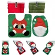 Toilet Seat Cover Set With Matching Bath Mat