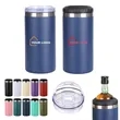 16oz  Insulated Stainless Steel  Slim Can Cooler with 2 lids
