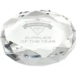 Rimini Gem Cut Crystal Paperweight