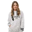 Ladies J. America Striped sleeve hoodie w/ SURF logo!
