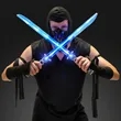 Deluxe Ninja LED Swords w/ Clanging Sounds