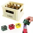 Wooden Beverage Crate Bottle Opener - Magnetic Shape Design