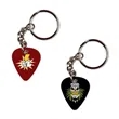 PVC Guitar Pick Key Ring with Chain