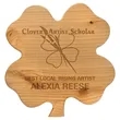 9 3/4" x 10 1/4" Alder Clover Plaque