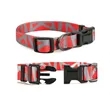 Scren Printed Adjustable Pet Collar with Buckle Release