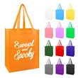 80GSM Non Woven Small Tote Bags W/ Reinforced Handles