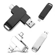 64gb Metal Swivel 2 In 1 Type-C & Usb Stick Flash Drive
