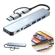 8-in-1 USB-C Hub with Aluminum and USB Ports