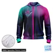 Unisex Sublimation Premium Performance 8.3 Oz Full Zip