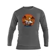 Unisex Long Sleeve T-Shirt - 180G Milk Silk w/ Heat Press