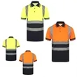 VISIPRO Short Sleeve Reflective Colorblock Safety Polo with