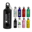 20 oz Aluminum Sports Water Bottle w/ Carabiner