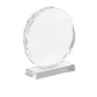 Round Edge Crystal Glass Recognition Award