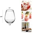 4oz Plastic Stemless wine glasses