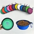 Collapsible Silicone Pet Bowl w/Carabiner