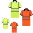 VISIPRO Short Sleeve Reflective Safety Polo with Bands,