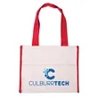 Cotton Gusset Accent Box Tote Bag