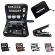 Leather Golf Accessory Kit Bag With Multi Compartments