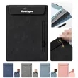 Custom Logo A4 Magnetic PU Leather Padfolio With Pen Holder