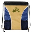 RPET Full Sublimation Multi-Panel Drawstring Bag with 2 Mesh