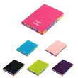 A6 Soft PU Notebook With Rainbow Edge Pages